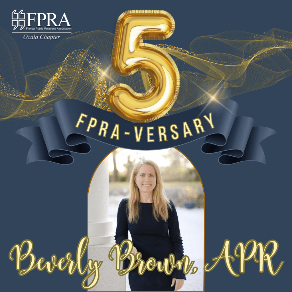 Congratulations to Beverly Brown, APR